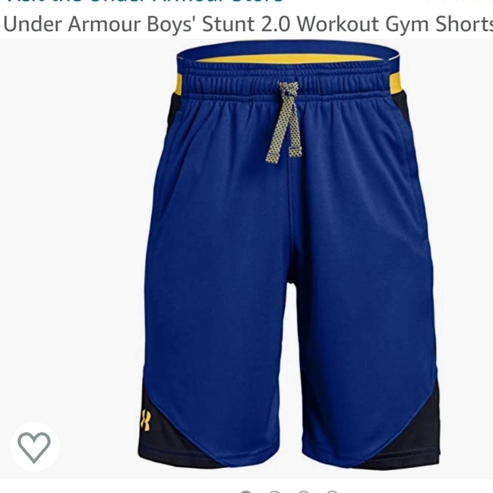 NWT Boys Large Under Armour Stunt 2.0 Shorts